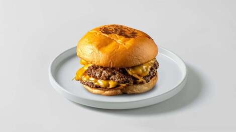 Double smashed burger